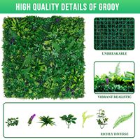 Vente en gros 3D décoration herbe toile de fond murale verdure jungle mur vert plante artificielle herbe décoration murale