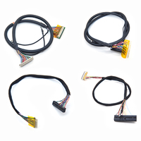 Câble d'assemblage de faisceau de câbles LVDS LED LCD avec connecteur 20 broches OEM ODM Jae Fi-s20s