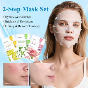 Masque facial hydratant à la niacinamide, au théier, à l'extrait de camomille et de rose, et au collagène, 3 types, marque privée OEM - Product Image 6