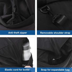 <span class=keywords><strong>Bolsa</strong></span> de Viaje Negra de Gran Capacidad, <span class=keywords><strong>Bolsa</strong></span> de Mano para Fin de Semana, Duradera, <span class=keywords><strong>Impermeable</strong></span>, Deportiva, para Gimnasio y Actividades al Aire Libre - Product Image 4