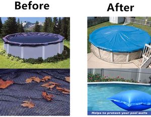 Coussin de piscine gonflable de 40 pouces, double épaisseur 0,54 mm, en PVC écologique, résistant au froid, pour piscine au sol, protection hivernale extérieure - Product Image 4