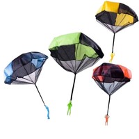 Kinder-Fallschirmspielzeug zum Werfen mit Puppenfiguren und Fallschirmen als Outdoor-Sportgeschenke