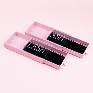Extensions de cils <span class=keywords><strong>ESSI</strong></span> LASH en gros, douces et naturelles, 25 mm, étiquette privée, extensions de cils volumineuses faites à la main - Product Image 1
