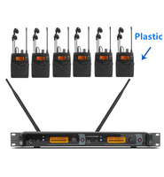 572-603mhz 2050EX Double émetteur avec 6 récepteurs dans les moniteurs d'oreille pour les chanteurs scène sans fil meilleur système de moniteur d'oreille