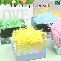 Boîtes d'emballage cadeau en papier kraft recyclable 80g, raphia crépé, garnissage décoratif sans poussière pour mariage, fruits, bonbons, vente en gros
