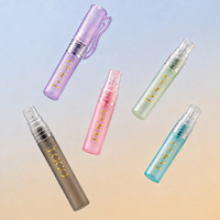 Flacon cosmétique vide en plastique PP miniature et mignon de 5 ml et 10 ml avec clip pour brume corporelle, parfum et spray hydratant