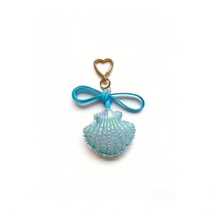 Porte-clés créatif en cuir PU style océan, accessoire de sac, pendentif pour clés de voiture, cadeau - Product Image 4