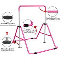 Barre de gymnastique pliable pour enfants, facile à assembler, portable, en acier inoxydable, pour l'entraînement en salle