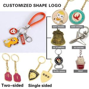 Porte-clés en métal personnalisé, émaillé, dessin animé, cadeau créatif, fabrication en usine - Product Image 5