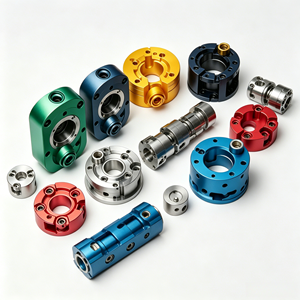 Componentes CNC de Precisión Personalizados para Mecanizado de Bloques de Válvulas Hidráulicas de Aluminio Anodizado de Alto Rendimiento, Piezas de Repuesto Mecánicas - Product Image 1