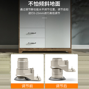 <b>Adjustable</b> Furniture Legs Zinc Alloy 8mm Hole <b>Bed</b> Support Heavy Duty - Product Image 5