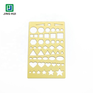 <span class=keywords><strong>Pochoir</strong></span> d'<span class=keywords><strong>alphabet</strong></span> en laiton, gaufrage métallique personnalisé, 1 pièce - Product Image 5