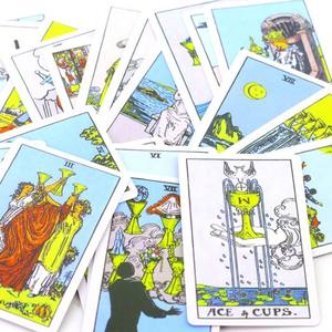 定制便携式迷你尺寸78卡塔罗牌套装，带指南书和礼品盒 - Product Image 3