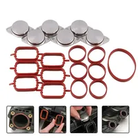 Tapones para reparación de aletas en blanco de remolino diésel, Kit de eliminación con juntas de colector de admisión de aire de 6X33MM, pieza M57 530D 330D 335D X5 X6