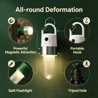 Lampe à bouteille magnétique multifonctionnelle, lanterne de camping LED portable, lampe suspendue rétro pour l'extérieur, ambiance et éclairage d'urgence