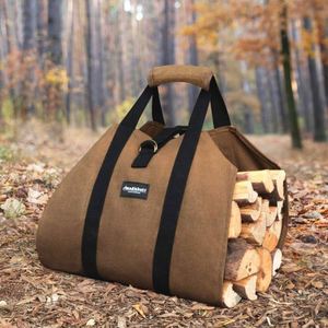 Sac de transport pliable extra large pour bois de chauffage, imperméable, avec poignées, en EVA, pour cheminée, échantillon gratuit - Product Image 3