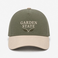 Gorra de Béisbol Bordada Personalizada, Informal, para Uniforme de Club, con Visera de Sarga de Algodón en Contraste y Correa Ajustable, Fabricada por OEM