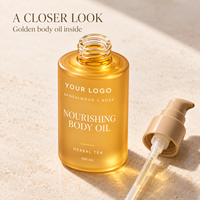 Huile Corporelle Nourrissante Marque Blanche Bois de Santal Rose Extrait de Thé Herbal Huile Corporelle Hydratante Légère OEM ODM 100ml