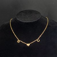 SSeeSY joyas mode en acier inoxydable 18k bijoux en or véritable étanche personnalisé lettre initiale nom collier personnalisé