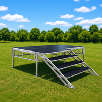 Nouvelle plateforme de scène modulaire portable en aluminium TFR avec installation rapide et haute capacité de charge pour mariages, concerts et événements