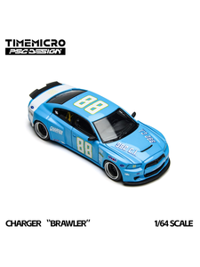 Nuevo y Popular Coche de Policía Dodge Charger Brawler LSPD de Aleación Fundida a Presión, Miniatura 1:64 sin Ruedas, Juguetes Coleccionables para Festivales - Product Image 5