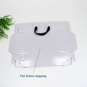 Bán buôn hộp giày dày sóng E hộp giấy biểu tượng tùy chỉnh hộp giày di động cho Pops Giày khởi động với Ribbon xử lý - Product Image 6