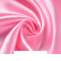 Tissu de Doublure Soie Glacée Nacre Uni Largeur 150 cm, Polyester Extensible Opaque Doux et Dense, Type Satin, Idéal pour Rideaux de Scène et Décorations