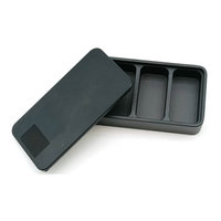 Boîte à pilules en aluminium 6061 anodisé avec porte-clés et cuillère, étui capsule pour Rhino 7, boîte de rangement de voyage, boîte de rangement de médicaments