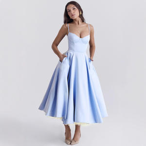 Nuevo <span class=keywords><strong>Vestido</strong></span> de <span class=keywords><strong>Princesa</strong></span> de Alta Gama Europeo y Americano para el Verano 2026, <span class=keywords><strong>Vestido</strong></span> de Tirantes de Doble Capa con Falda Larga de Malla Francesa para Mujer - Product Image 3