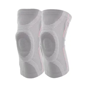 Amz Supplier Knitted Compressed Support springs nylon pain relief knee pad guard brace