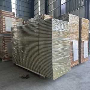 Panel Sándwich de Lana de Roca Ligero, Ignífugo y Ecológico para <span class=keywords><strong>Aislamiento</strong></span> de Paredes Exteriores, Decoración Metálica Resistente al Agua - Product Image 3