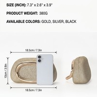 Sac à main décoratif en métal haut de gamme en PU avec strass brillants, nouveau sac de soirée pour femmes, sac à main scintillant léger et luxueux, sac à bandoulière polyvalent