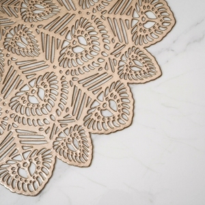 Tovagliette Rotonde di Lusso per Cucina e Sala <span class=keywords><strong>da</strong></span> Pranzo, Impermeabili ed Ecologiche in PVC Pressato, Ideali per Decorazioni Festive - Product Image 3