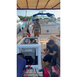 Tipo silenzioso di raffreddamento ad acqua di mare 3kw generatore Diesel marino con 1800rpm 220V 60Hz - Product Image 1