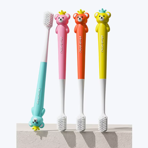 แปรงสีฟันขนนุ่มรูปหมีลายการ์ตูนสำหรับเด็ก ใช้ในบ้าน จากโรงงานโดยตรง - Product Image 2