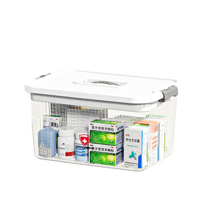 Medicine Box <b>Plastic</b> <b>Storage</b> <b>Container</b> Multi Layer Portable Home Outdoor Use <b>Large</b> Capacity Pill Organizer With Lid - Product Image 5