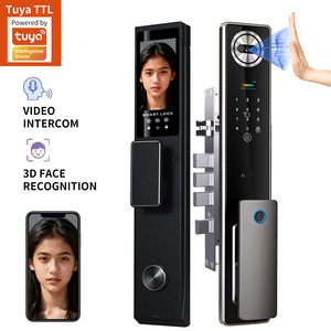 Slimme waterdichte vingerafdrukslot 3D gezichtsherkenning code digitaal slot actieve video-intercom meertalige geheugenkaart IP - Product Image 1