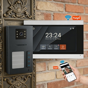 Système de visiophone à écran tactile 7 pouces 1080P, multi-types de déverrouillage, caméra de sécurité domestique, interphone, <span class=keywords><strong>sonnette</strong></span> – Meilleures ventes - Product Image 1
