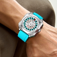 VA VA VOOM 2971 Hannah Martin Montre à quartz pour homme, nouveau design, étanche, aiguilles lumineuses, Montre de la chance pour homme, le Dieu des joueurs