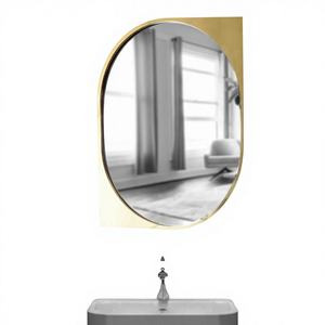 Espejo con marco S S PVD de calidad premium con un diseño elegante y moderno que complementa cualquier decoración. - Product Image 1