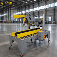 Machine de scellage automatique de boîtes en carton ondulé Goldtec GTF-AT5050 avec pliage de rabats réglable, entièrement automatique