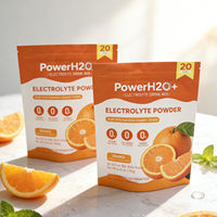 Sachet refermable personnalisé en aluminium de qualité alimentaire, résistant à l'humidité, pour poudre d'électrolytes et boissons sportives