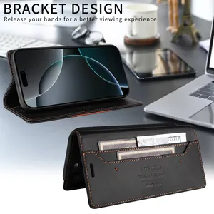 Custodia in pelle per telefono 14T 13T 12T 11T <span class=keywords><strong>Pro</strong></span> portafoglio magnetico Flip per Mi <span class=keywords><strong>Poco</strong></span> X7 X6 X5 F6 M6 <span class=keywords><strong>Pro</strong></span> <span class=keywords><strong>X3</strong></span> F3 portafoglio - Product Image 5