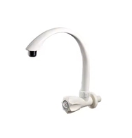 Robinet de lavabo de salle de bain FYASSI classique en plastique, à montage sur plan, monotrou, monocommande, avec débit contrôlé