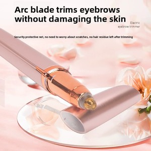 Depiladora y Recortadora de Cejas 2 en 1 Eléctrica EMS de Acero Inoxidable, Depiladora Facial Indolora para Mujeres - Product Image 2