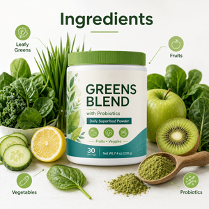 Mezcla de Vegetales Antioxidantes Naturales Orgánicos de Alta Calidad, Probióticos, Polvo Desintoxicante para Limpiar el Colon, Favorece la Digestión e Inmunidad - Product Image 2
