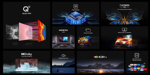 โลโก้แบบกำหนดเอง สมาร์ททีวี QLED OLED Android Google ขนาด 50 นิ้ว 4K UHD 75 นิ้ว จอแบน LCD ทีวีหลากหลายขนาด - Product Image 1