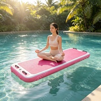 Plateforme de yoga aquatique gonflable stable pour piscine et vacances