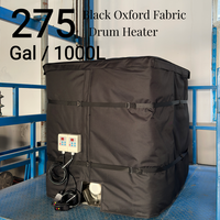 Prix usine Chauffe-cuve IBC gris 275 gallons, en tissu Oxford imperméable, avec résistance en alliage de nicrome, 3000W, pour sol