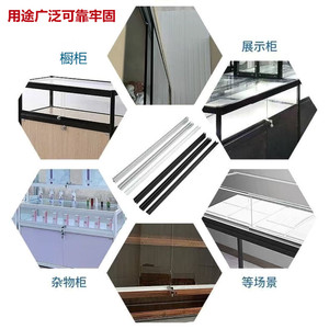 Kit de rails pour porte coulissante en verre 5-8mm, quincaillerie pour vitrine, cuisine, bibliothèque - Product Image 4